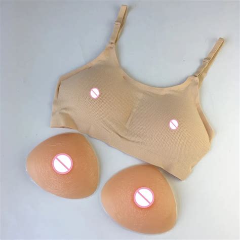 500g A Cup Boobs Crossdresser Fake Breast Form Silicone Prosthesis With