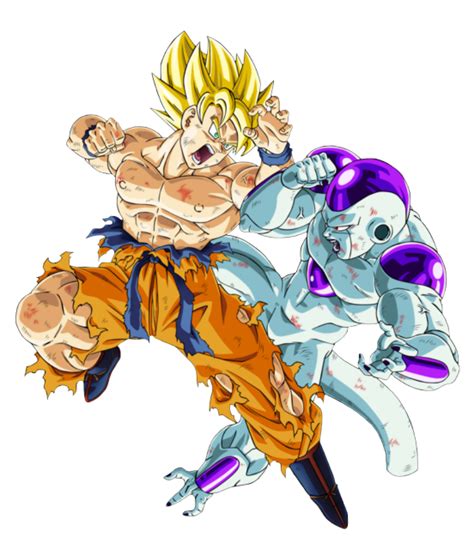 It was released on june 10, 1991 in japan, and in may 2003 for the english version. Goku Super Saiyajin vs Freezer 100% de Poder - Dragon Ball ...