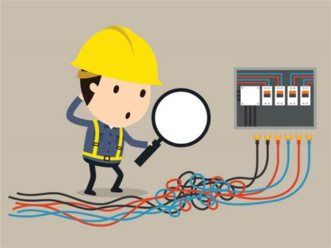Electrical Safety Cartoon Illustrations Royalty Free Vector Graphics