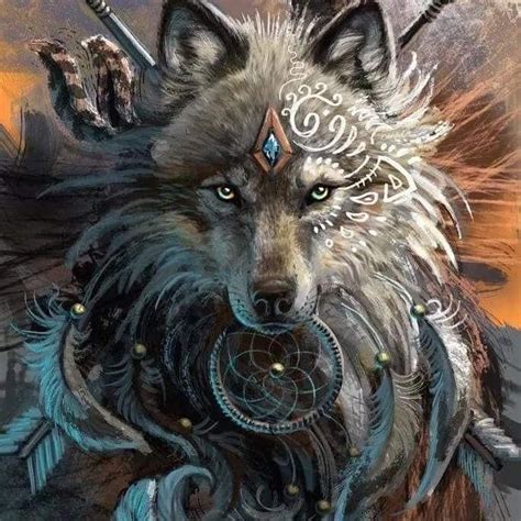 Lobo Tribal Tribal Wolf Wolf Painting Art Painting Painting Kits