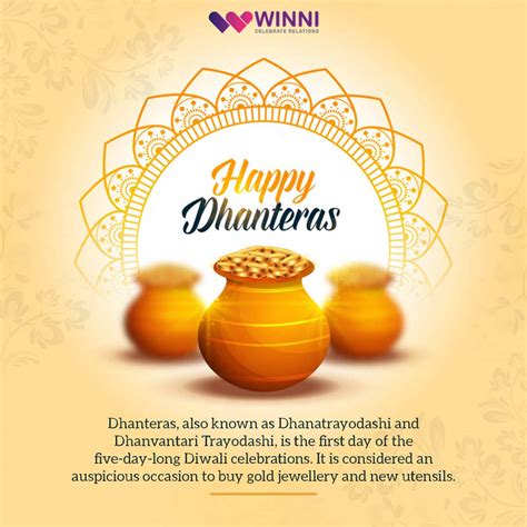 Dhanteras Wishes Quotes Greetings And Messages From Winni