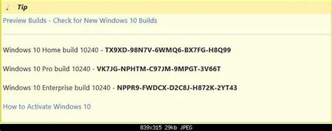 Windows 10 Keys Activation Keys