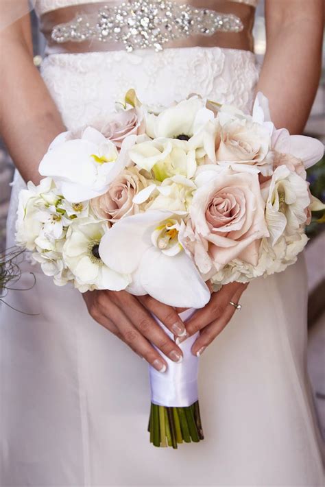 Kyunovia plain color bridal bouquet wedding centerpieces blush. Sonia + David: Elegant Eggplant, Ivory & Blush | Bouquet ...