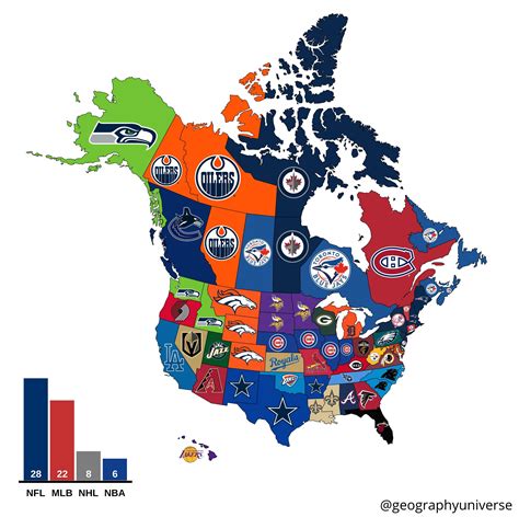 Most Popular Professional Sports Teams In Every State Province Territory Based On Google Trends