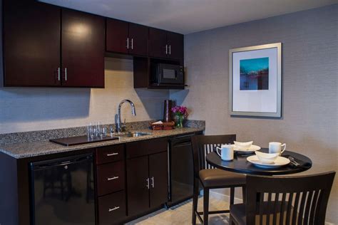 Kitchenette In Hotel Marshfields Premier Suite Perfect For Extended