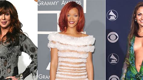 Tops Flops Wild Grammy Fashions Through The Years Entertainment