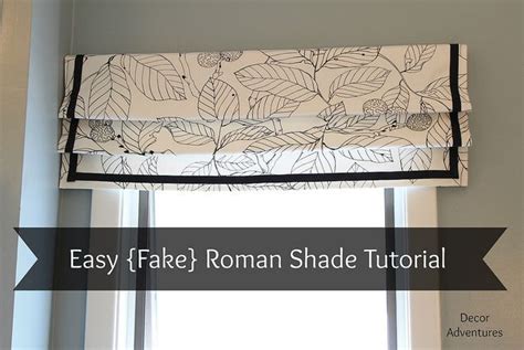 This is a great home hack to use when renting, or if you want to frequently change out your decor! How to Sew a Roman Shade, Easy Roman Shade, Fake Roman ...