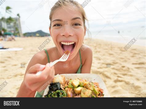 Funny Woman Eating Image And Photo Free Trial Bigstock