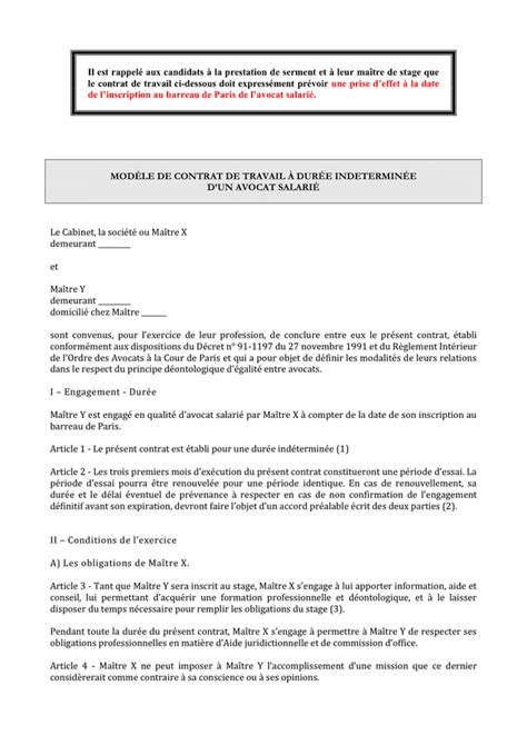 Contrat De Travail Téléchargement Gratuit Documents Pdf Word Et Excel