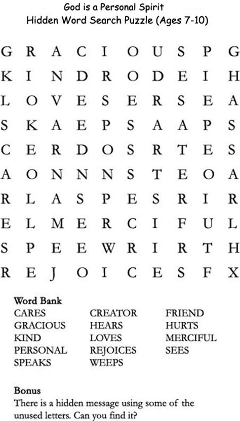 Printable Word Searches With Hidden Messages C Ile Web E Hükmedin