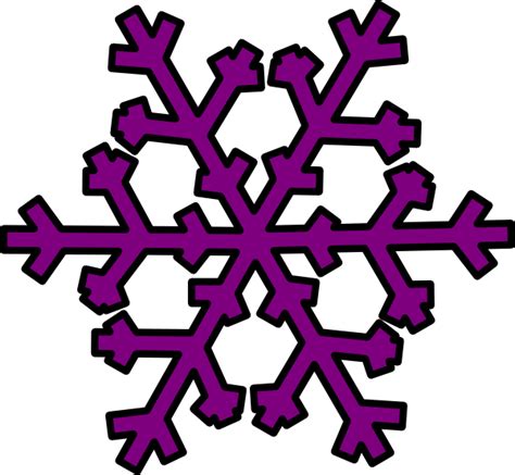 Purple Snowflake Clip Art At Vector Clip Art Online