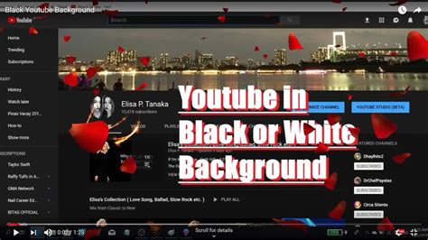 Black Youtube Background How To Change Youtube