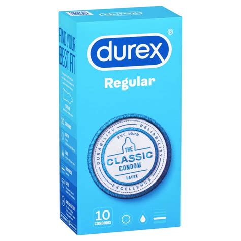 Durex Regular 10 Condoms Discount Chemist
