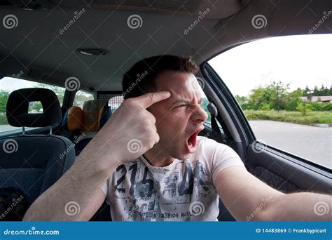 Aggressive Car Drivers Stock Image Image Of Yell Angry 14483869