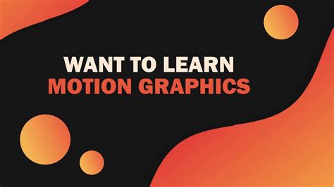 Want To Learn Motion Graphics Youtube