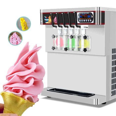 Buy Kolice Commercial Desktop Flavors Soft Serve Ice Cream Machine Gelato Ice Cream Maker Etl