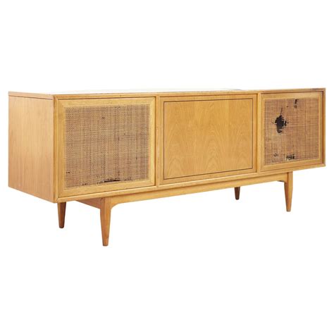 Kipp Stewart for Drexel Declaration Mid Century Walnut Buffet and Hutch