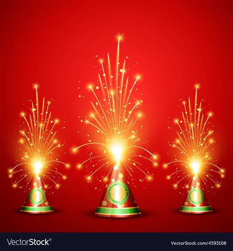 Diwali Crackers Background Royalty Free Vector Image