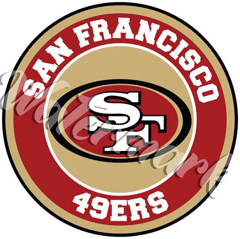 San Francisco 49ers Circle Logo Vinyl Decal Sticker 10 Sizes