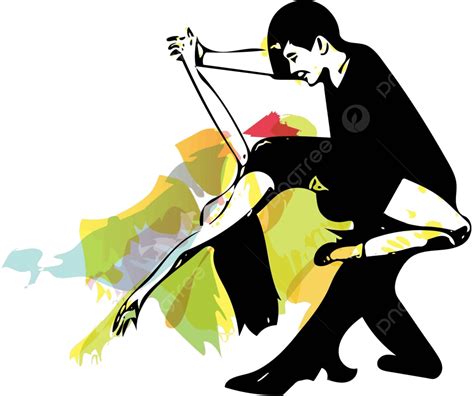 Latino Dancing Couple Samba Dance Motion Vector Samba Dance Motion