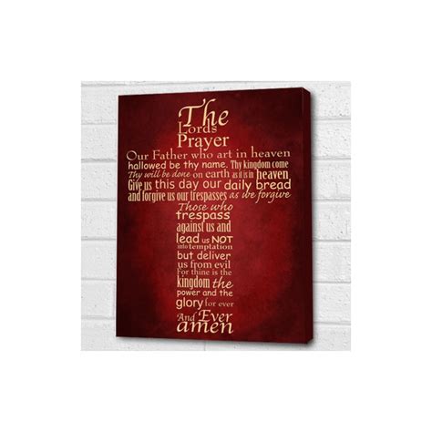 The Lords Prayer Wall Art Wall Art Canvas Prints Pack Of 4