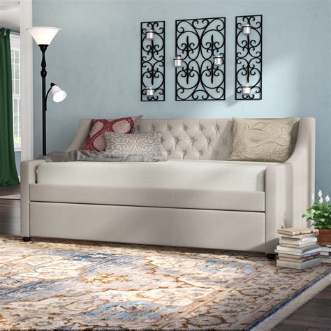 Charlton Home® Jabari Upholstered Daybed With Trundle And Reviews Wayfair