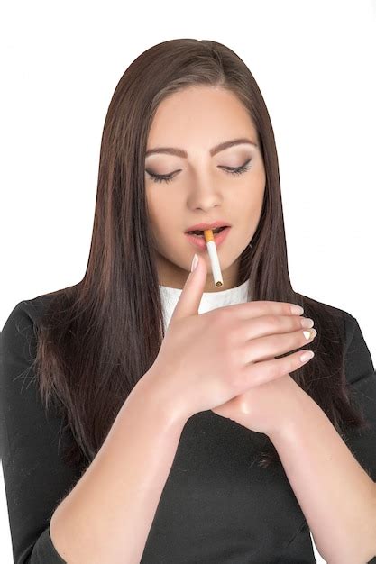 Premium Photo Woman Smoking Cigarette