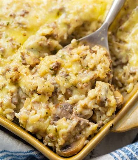 This Cheesy Ground Beef And Rice Casserole Is Easy To Make With Pantry