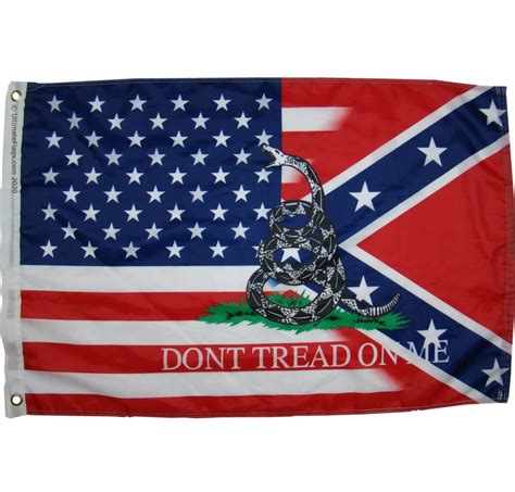 Rebel Usa Dont Tread On Me Flag 2 X 3 Feet Nylon Ultimate Flags