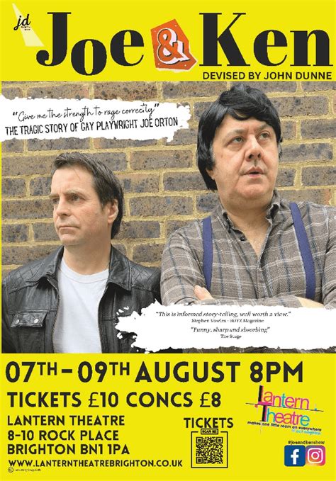 Joe And Ken At The Lantern Theatre Brighton Event Tickets From Ticketsource