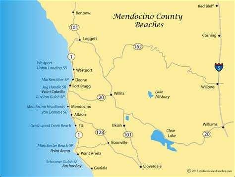 Mendocino Headlands And Big River Beach Directions