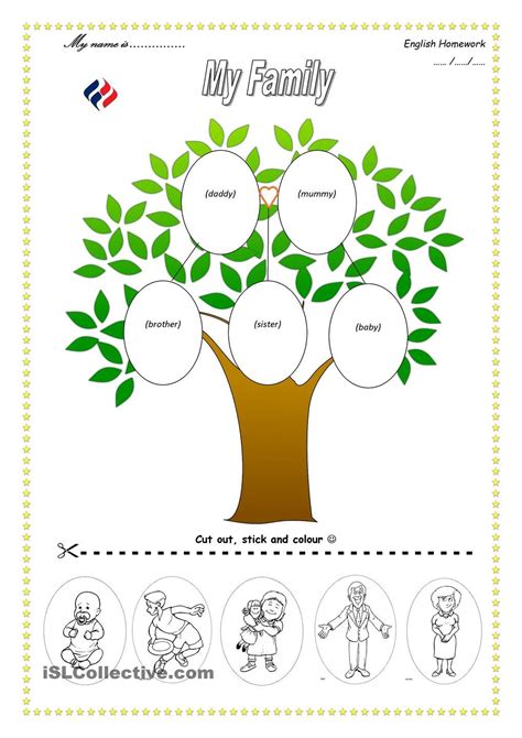 Older kids can write a story, poem, or a report of their findings and what foods are important in their family history. Family Worksheets For Kindergarten | Family worksheet ...