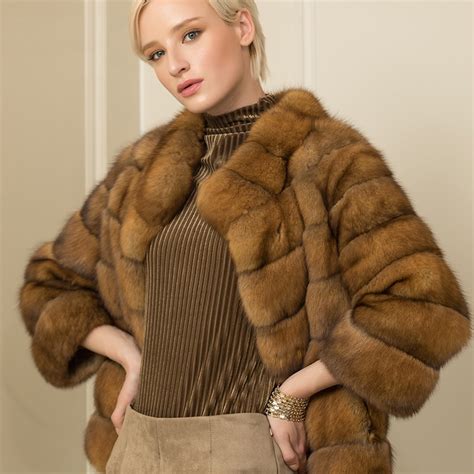Luxury Fur Coat Women High End Top Quality Winter Natural Fur Jacket