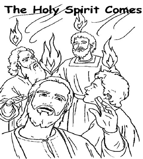 Pentecost Coloring Pages For Children Coloring Home