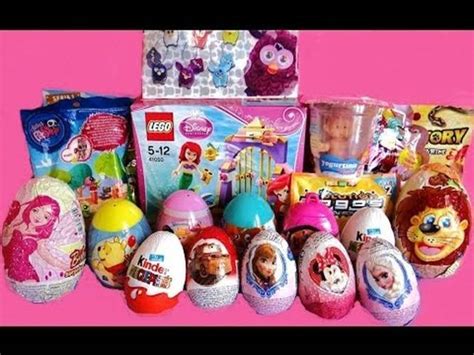 20 Surprise Eggs And Toys Unboxing