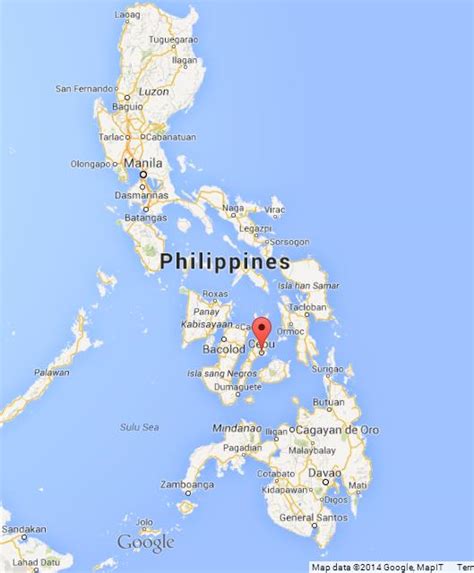 Cebu Island On Map Of Philippines