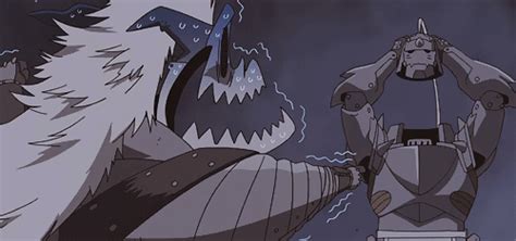 Fma B Barry The Chopper And Alphonse Elric I Love This Scene And Barry Too Xd Fma