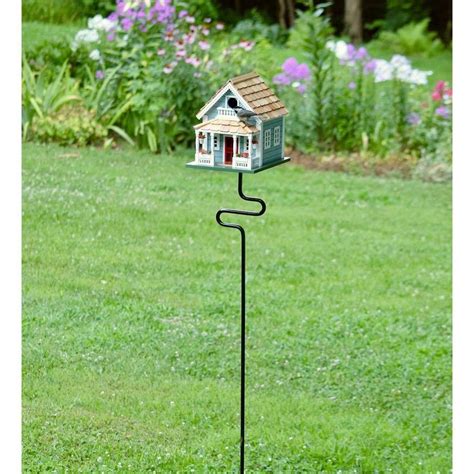 Auger Birdhouse Bird Feeder Pole Stand Plow And Hearth Bird Feeder