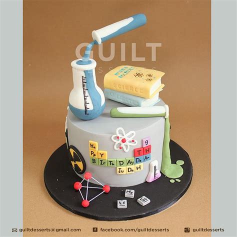 Science Experiment Decorated Cake By Guilt Desserts Cakesdecor
