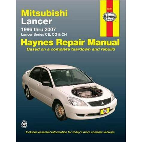 Mitsubishi Lancer Automotive Repair Manual Haynes Automotive Repair