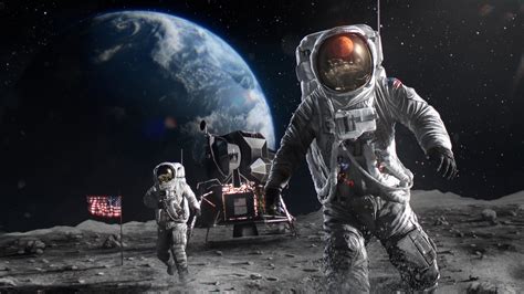 Wallpapers Hd Us Astronauts On Moon