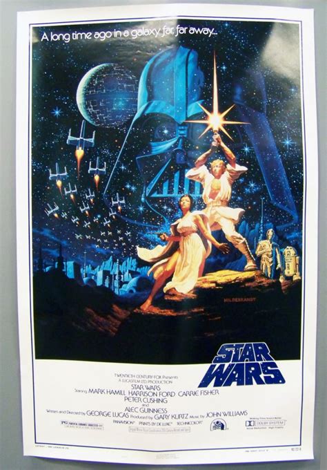 Star Wars 1977 A New Hope Movie Poster One Sheet Style B 27x41