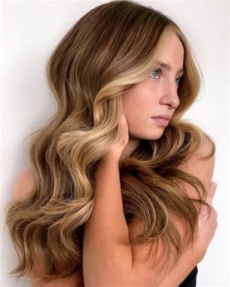 Warm Brown Hair With Blonde Front Pieces Champagne Blonde Hair White