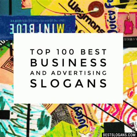 Top 100 Best Business And Advertising Company Slogans List 2024 Famous