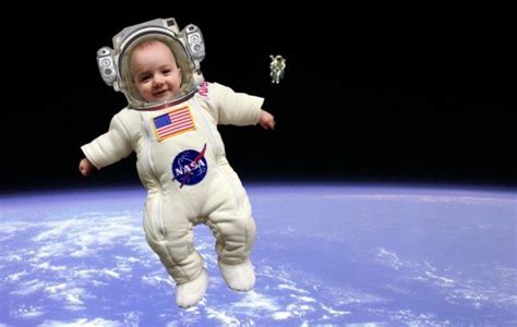 Dad Transforms Babys Boring Sleepsuit Into A Mini Spacesuit Space