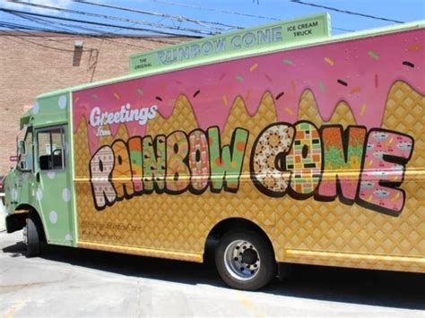 Original Rainbow Cone Ice Cream Trucks Ready To Roll This Summer