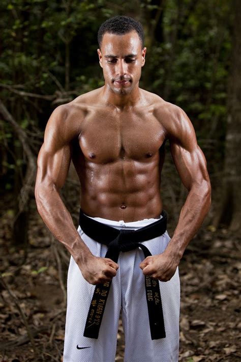 Hit the area below your kneecap and your lower leg jerks up. Amazing male upper body ripped, muscle, martial artist ...