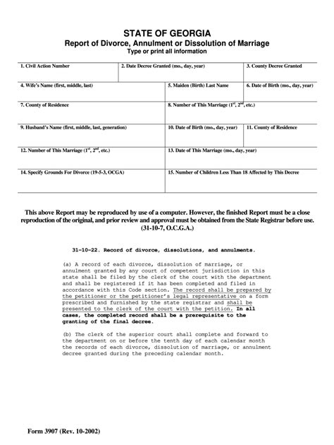 Ga Form 3907 2002 2022 Complete Legal Document Online Us Legal Forms