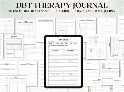 Dbt Workbook Dbt Therapy Journal Dbt Skills Therapy Etsy