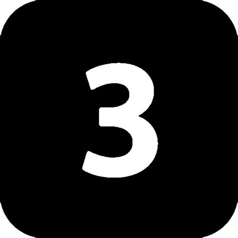 Number 3 Icon Transparent Number 3png Images And Vector Freeiconspng